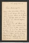 Nachlass Franz Steindachner, Brief von Cornelius Chyzer an Franz Steindachner (23.04.1883), Inv.Nr. 81.02, Seite 1